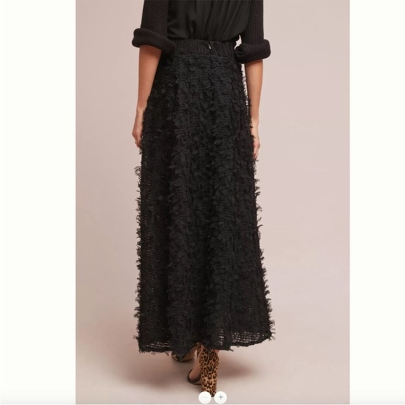 NWT Anthropologie ERI + ALI “Rive Dorite” Maxi skirt black size XS - Picture 2 of 8